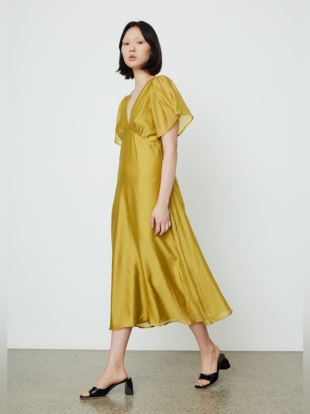 Lisa Says Gah - Grace Dress - Chartreuse XS